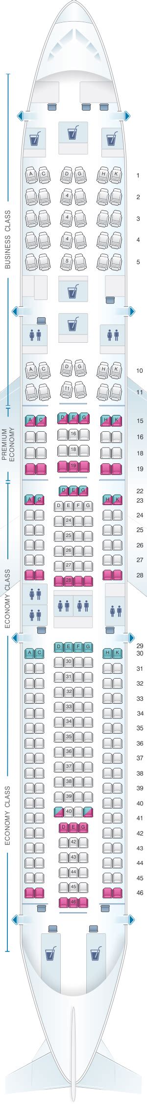 a330 seat map|Seat map of Lufthansa Airbus A330.